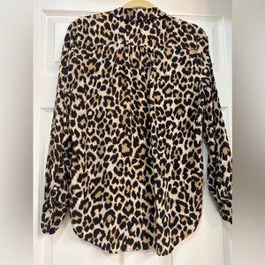 JCrew Animal print shirt size 6
